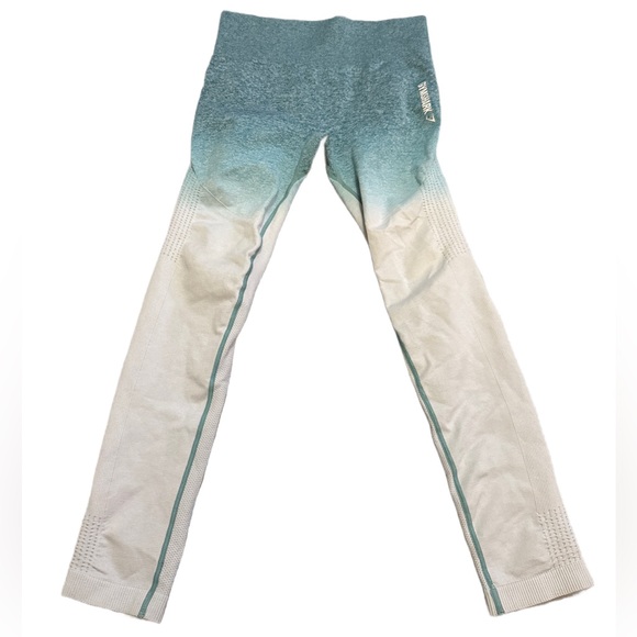Gymshark Pants - Gymshark Seamless Teal and Blue Leggings Medium